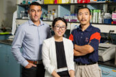 photo of researchers Stephane Lezmi, Huan Wang and Yuan-Xiang Pan New research by, from left, nutritional sciences professor Stphane Lezmi, doctoral researcher Huan Wang and Yuan-Xiang Pan, a professor of nutritional sciences and of food science, found the long-sought link between maternal protein deficiency during pregnancy and problems such as stunted growth and metabolic diseases in offspring.