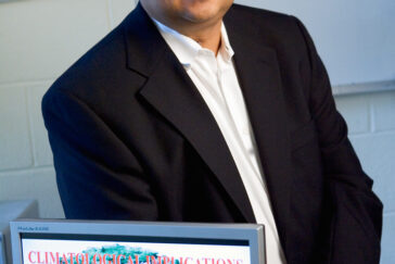 Civil and environmental engineering professor Praveen Kumar led research that determined bioenergy crops such as miscanthus can store more carbon in the soil than traditional corn or soybean crops.