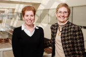 Susan Schantz (right), a professor of comparative biosciences at Illinois and an environmental toxicologist, will direct the new, NIH-funded Children's Environmental Health and Disease Prevention Research Center at Illinois. Comparative biosciences professor Jodi Flaws, a reproductive toxicologist, will act as associate director of the new center, which will investigate whether common plastics chemicals alter child development, cognition or behavior.