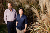 Illinois professors Atul Jain, left, and Madhu Khanna studied geographic yield and breakeven costs for producing large grasses as a bioenergy crop in the Midwestern United States.