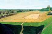 The pre-Columbian settlement at Cahokia was the largest city in North America north of Mexico, with as many as 50,000 people living there at its peak. The people of Cahokia built huge mounds that towered over the surrounding landscape. Although short-lived at Cahokia, the mound-building idea continued for centuries in other parts of the U.S.