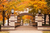 The stunning fall color of yesteryear at the Beckman Institute may not return this year after the summer drought.