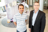 Carl R. Woese Institute for Genomic Biology faculty members Saurabh Sinha, a professor of computer science, left; and Gene Robinson, a professor of entomology and IGB director; and an international consortium of 52 scientists used comparative genomics to discover that the evolution of bee society is associated with increases in the complexity of gene regulation.