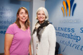 "Live Well Be Well," a workshop series offered by the UI Wellness Center, offers people with chronic health problems and people who care for them support and strategies for fulfilling their physical potential and deriving more pleasure from life. Laura Payne, left, a specialist with the UI Extension and faculty member in recreation, sport and tourism, is director of Live Well Be Well; Michele Guerra is the director of the UI Wellness Center.