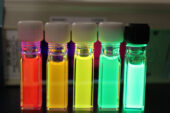 Nanocrystals of cadmium selenide, known for their brilliant luminescence, display intriguing chemical behavior resulting from positive cooperation between atoms, a behavior akin to that found in biomolecules.