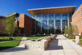 The state-of-the-art Business Instructional Facility at Illinois is the first business facility at a public university anywhere in the world to earn platinum certification through LEED, or Leadership in Energy and Environmental Design, a U.S. Green Building Council rating system.