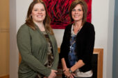 Doctoral students Jill R. Bowers, right, and Elissa Thomann Mitchell were co-authors on the study that evaluated online educational programs mandated by many family courts when parents divorce.