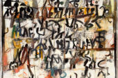Wosene Worke Kosrof "Migrations II," 2006 Acrylic on canvas