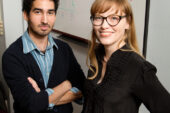University of Illinois psychology professor Jesse Preston, right, and graduate student Ivan Hernandez found that people were less biased after reading political materials or criminal evidence in a hard-to-read font.