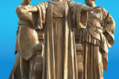 A high-resolution 3-D model of the Alma Mater sculpture, unveiling its new bronze finish, was created from a detailed surface scan of the physical sculpture. An iOS app displays the model on the pedestal so that graduates can experience the tradition of taking a photo with the Alma Mater.