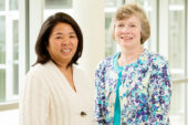 A new study by alumna Laurie M. Jeans, right, indicates that mothers of children with autism experience higher rates of depression and stress than mothers of typically developing children. Rosa Milagros Santos Gilbertz, a faculty member in the College of Education, was Jeans' doctoral adviser when the research was conducted.