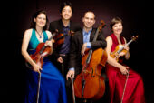 The Jupiter String Quartet will open a chamber music concert series at Krannert Art Museum. The members of the quartet are, from left, Liz Freivogel, Nelson Lee, Daniel McDonough, and Megan Freivogel.