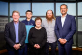Portrait of the research team posing together.