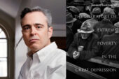 Diptych image of Robert Dale Parker and book cover of "The Literature of Extreme Poverty in the Great Depression."