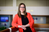 Sara Gerke, the Richard W. & Marie L. Corman Scholar at the College of Law.