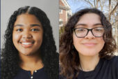 University of Illinois Urbana-Champaign students Lindsay Bitner-Mitchell and Cecelia Escobar have been selected to participate in the U.S.-U.K. Fulbright Commission’s Summer Institutes program. Photo collage: Fred Zwicky