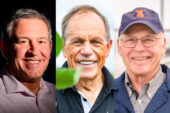 Portrait photos of, from left, Carl Bernacchi, Stephen Long and Donald Ort