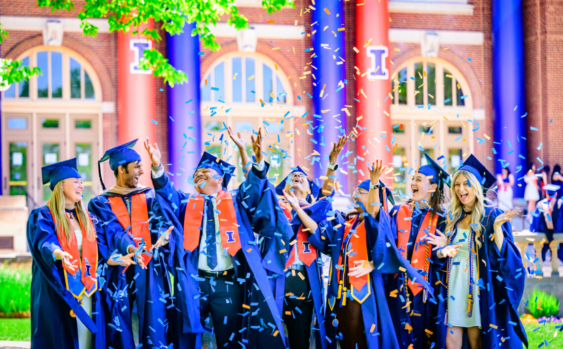 Graduates on the Quad