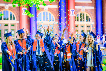 Graduates on the Quad