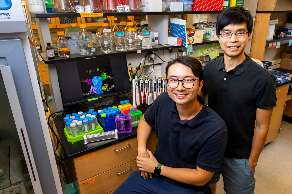 Two men in a lab