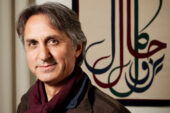 Professor Bayat wearing a burgundy scarf and jacket