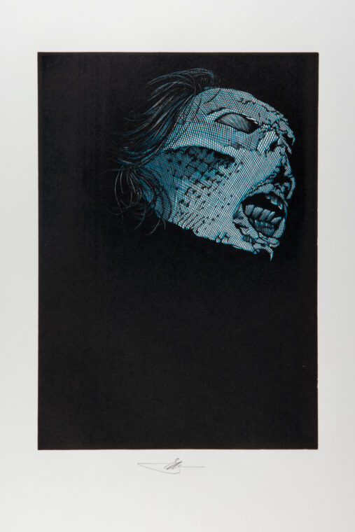 Illustration of a creepy face.